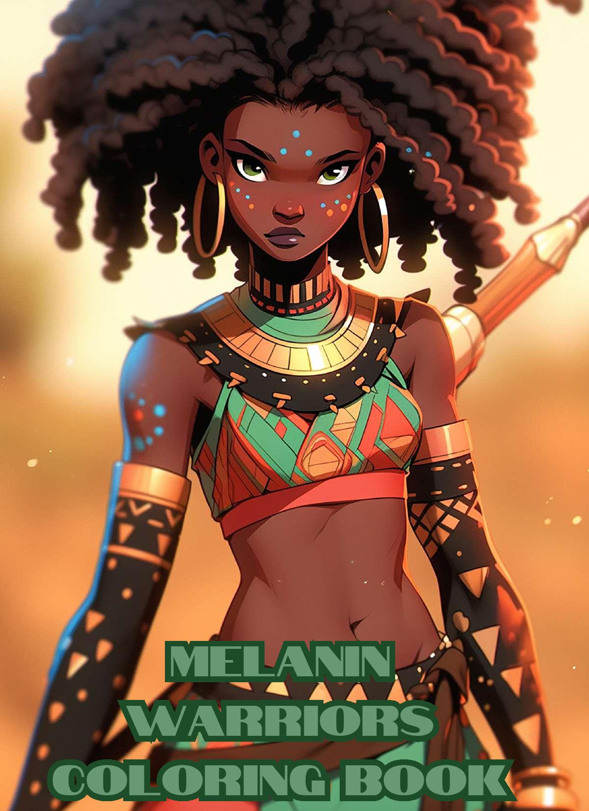 Melanin Warriors Coloring Book