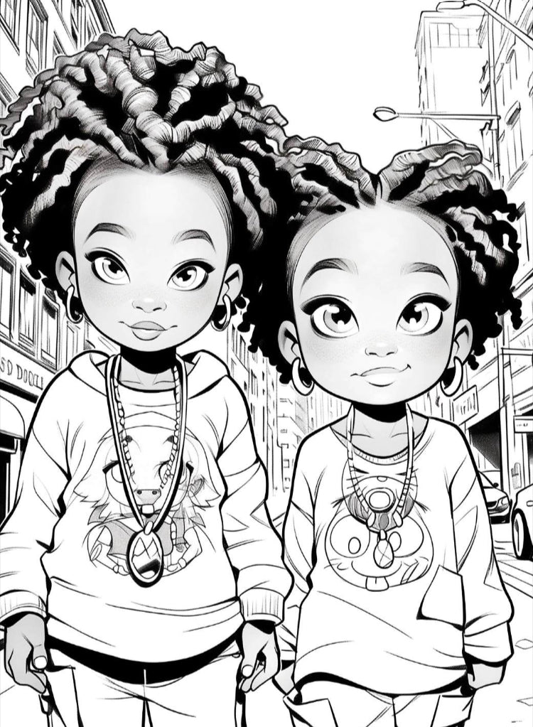 Cool Girls Coloring Book