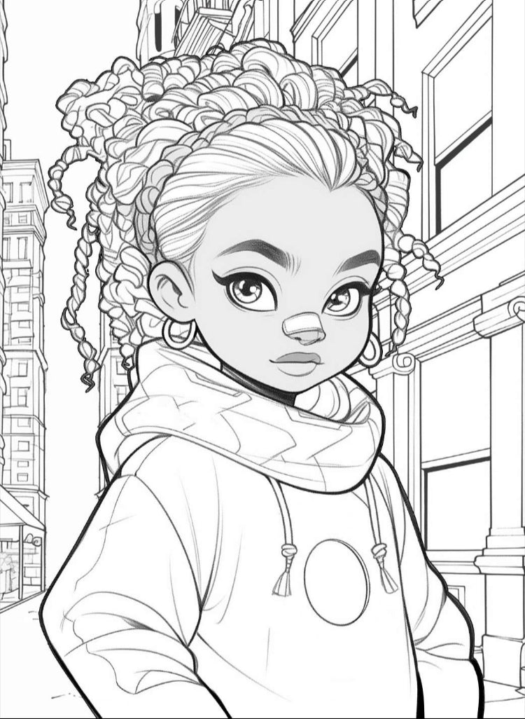 Cool Girls Coloring Book