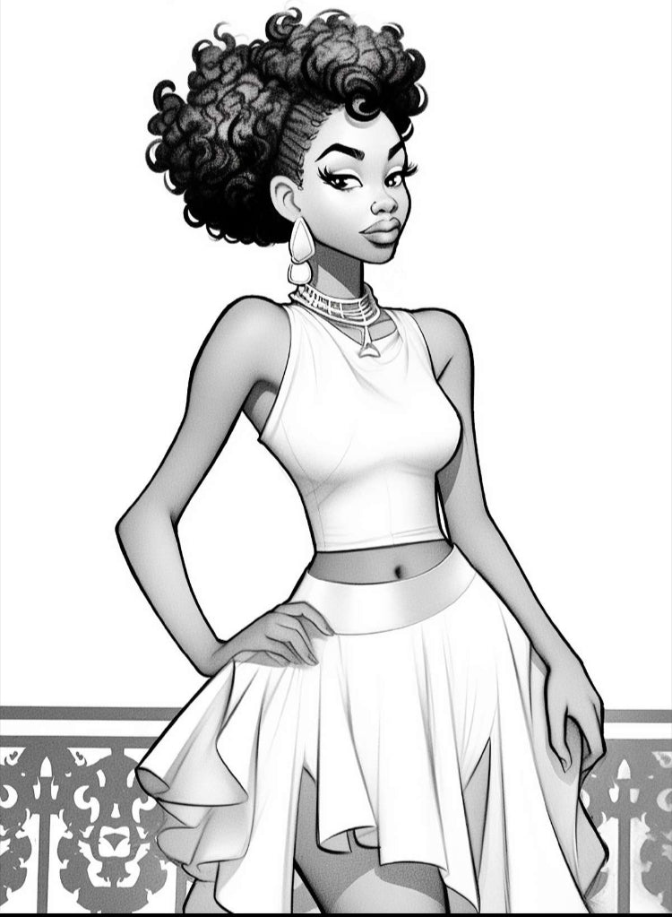 Melanin Ball Coloring Book