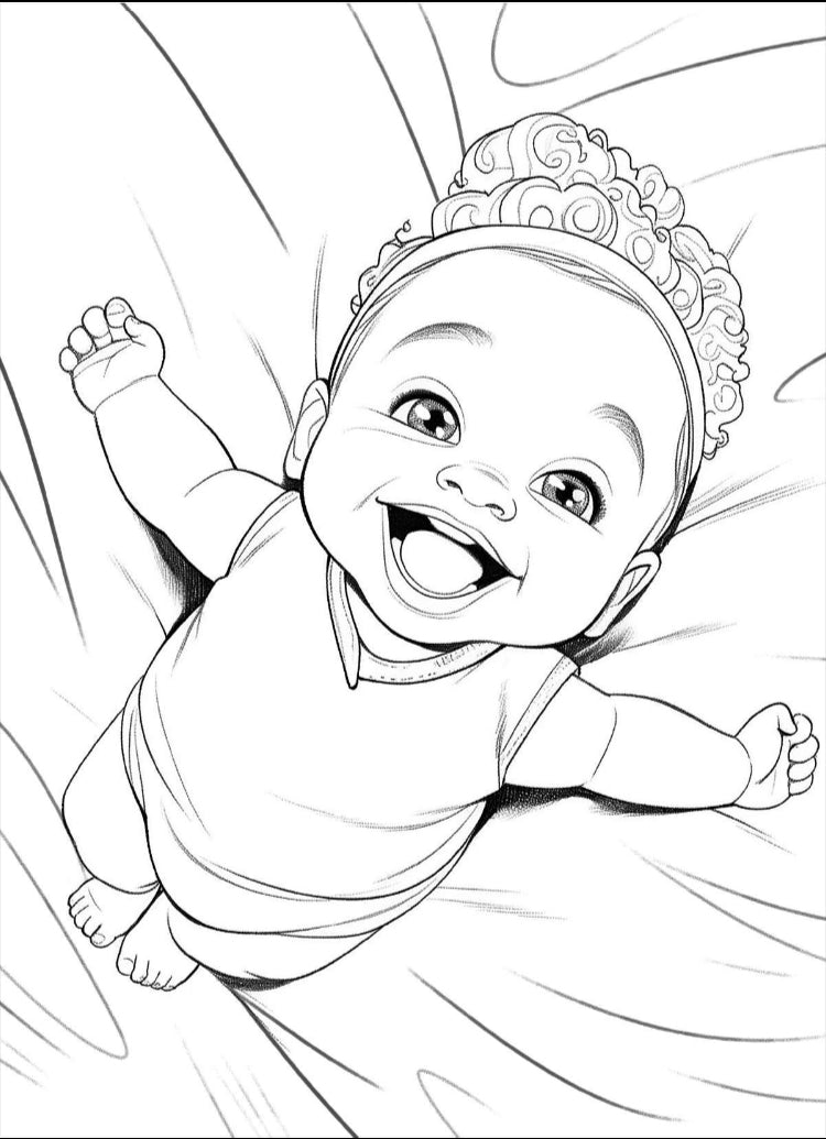 Melanin Babies Coloring Book