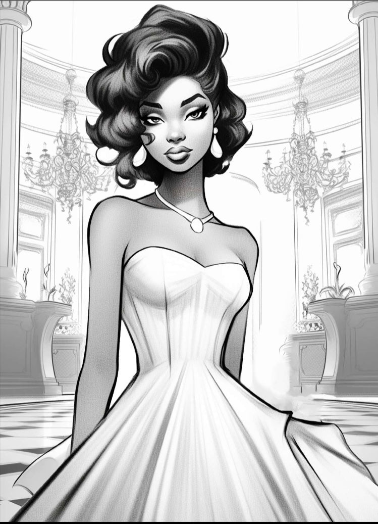Melanin Ball Coloring Book