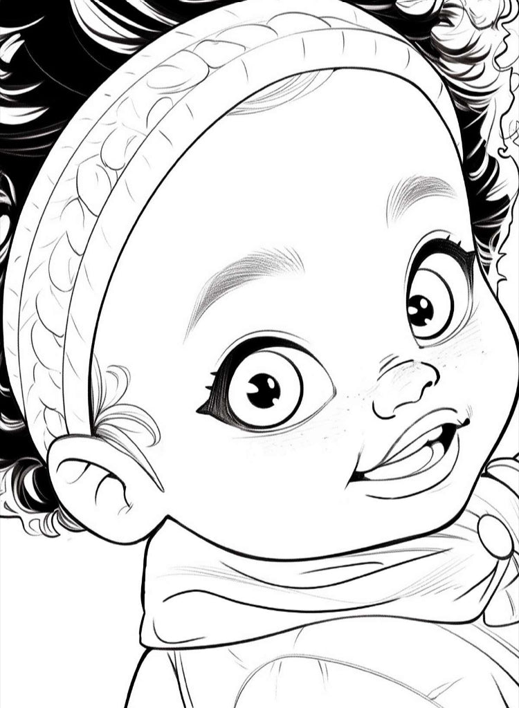 Melanin Babies Coloring Book